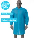 5230A Bata de Polipropileno 30g, Cierre Velcro 4 Velcros - Talla XL Azul