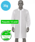 5500B Bata de Polipropileno blanco Luhepa