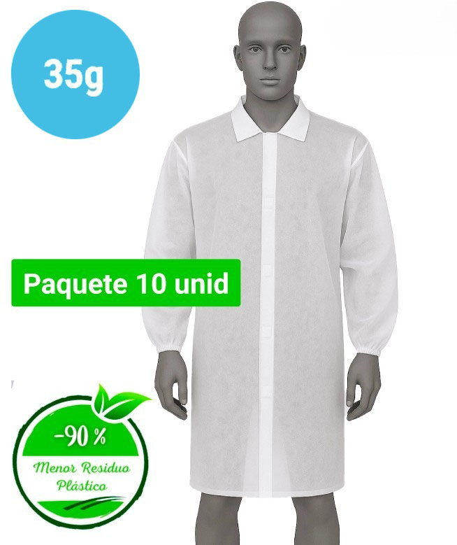 5500A Bata de Polipropileno azul 5500B Bata de Polipropileno blanco Luhepa