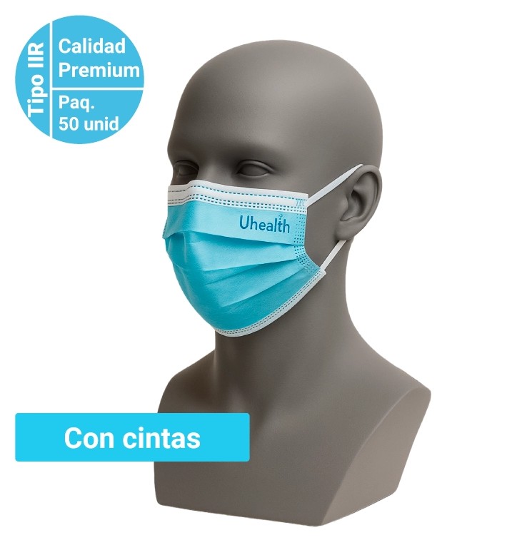 Mascarilla Quirúrgica Con Cintas IIR Luhepa