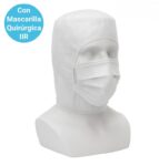2300B Burka de Polipropileno Con Mascarillas Quirurgica IIR Blanco Luhepa